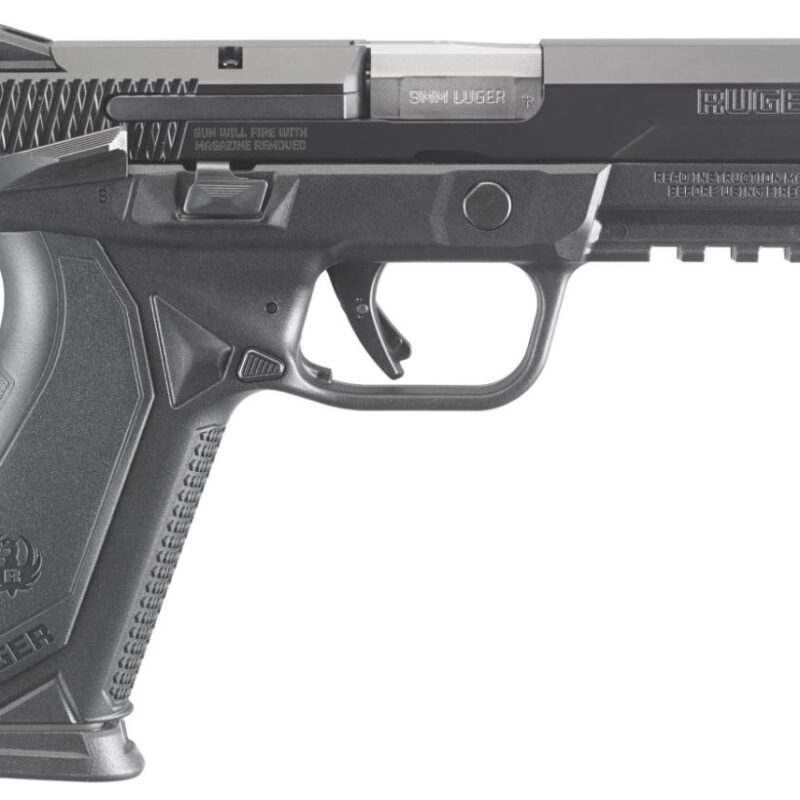 Ruger American Duty Pistol 9mm 4.2" 10rd Novak LoMount Sights