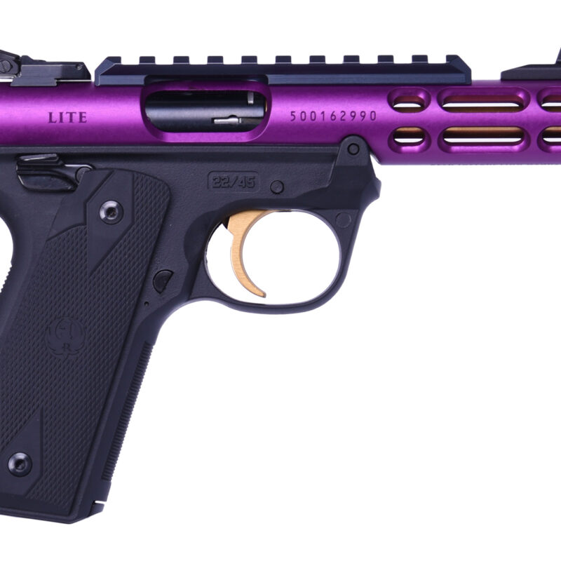 Ruger MKIV 22/45 LT 22LR Purple/Gold 4.4" 10 RDs