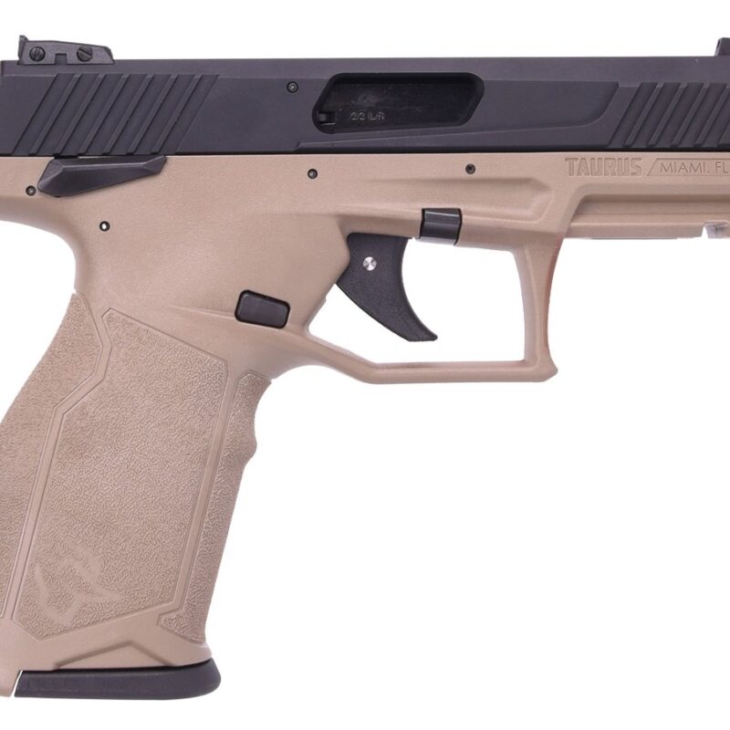 Taurus TX22 22LR BLK/FDE 4-inch 10Rds SFTY
